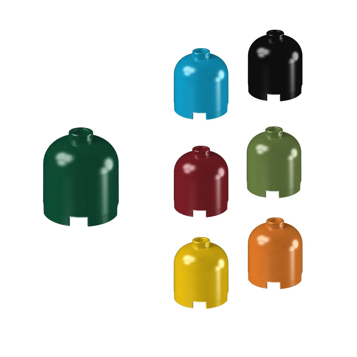 BRICKE 2/3 Spherical Dome Brick Glass Cover Bricks 1049 Compatible with LEGO 30151 26451 38708