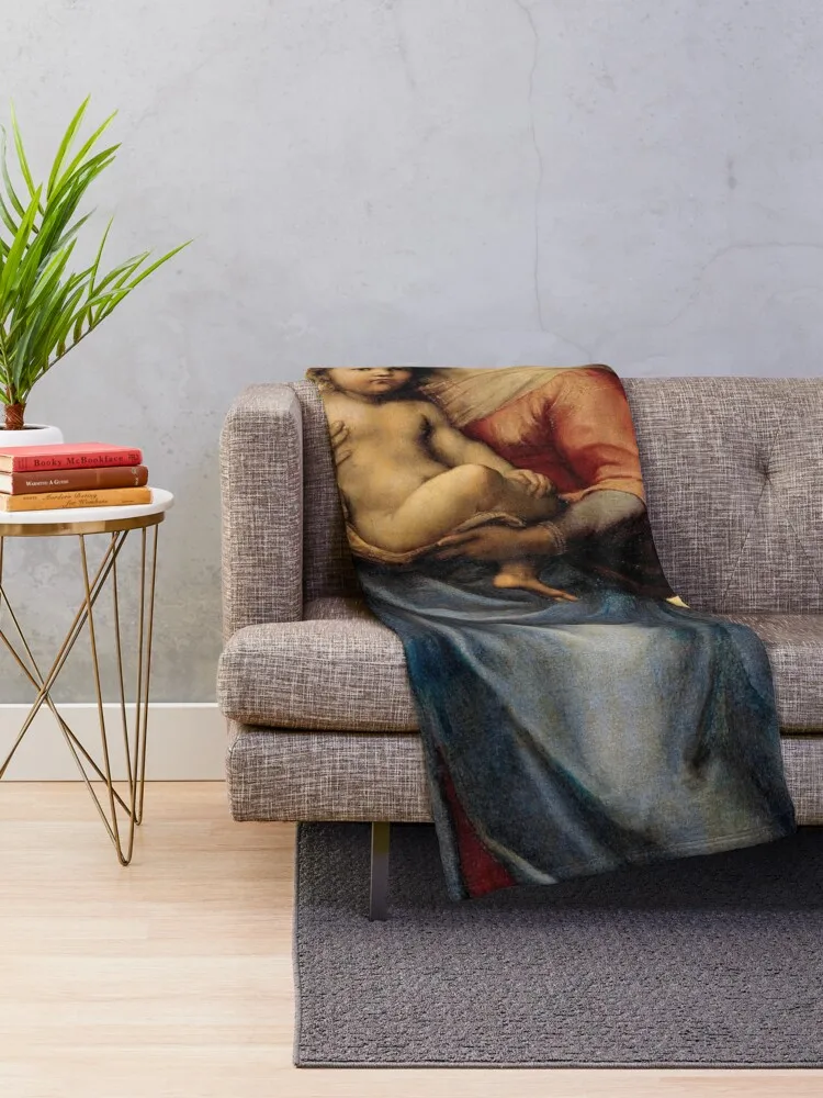 Sistine Madonna Throw Blanket Designer Blankets Baby Blanket Sofas Personalized Gift