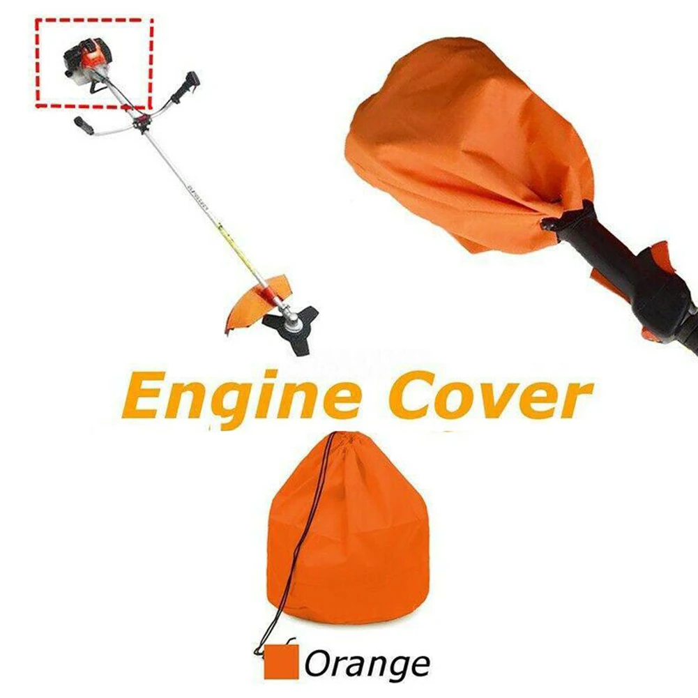 4 Pack Engine Covers Bag Waterproof Dustproof Cover For Weedeater Trimmer Orange Lawn Mower Accessories