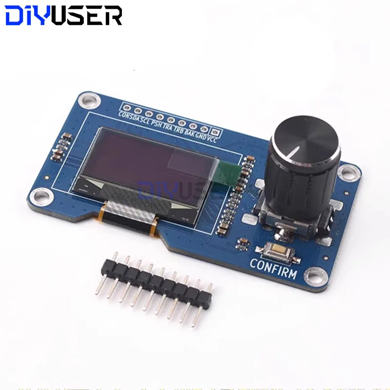 DIYUSER – Module OLED 0.96 pouces, bouton blanc/bleu/jaune bleu, encodeur rotatif EC11, Interface IIC, écran LCD