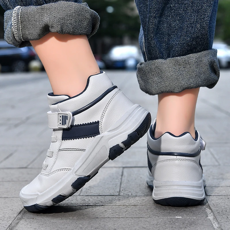 

New Children Sneakers Child Shoes High-Quality Durable Light Breathable Soled Anti-Slip Trainer Children Basketball Kids Shoes