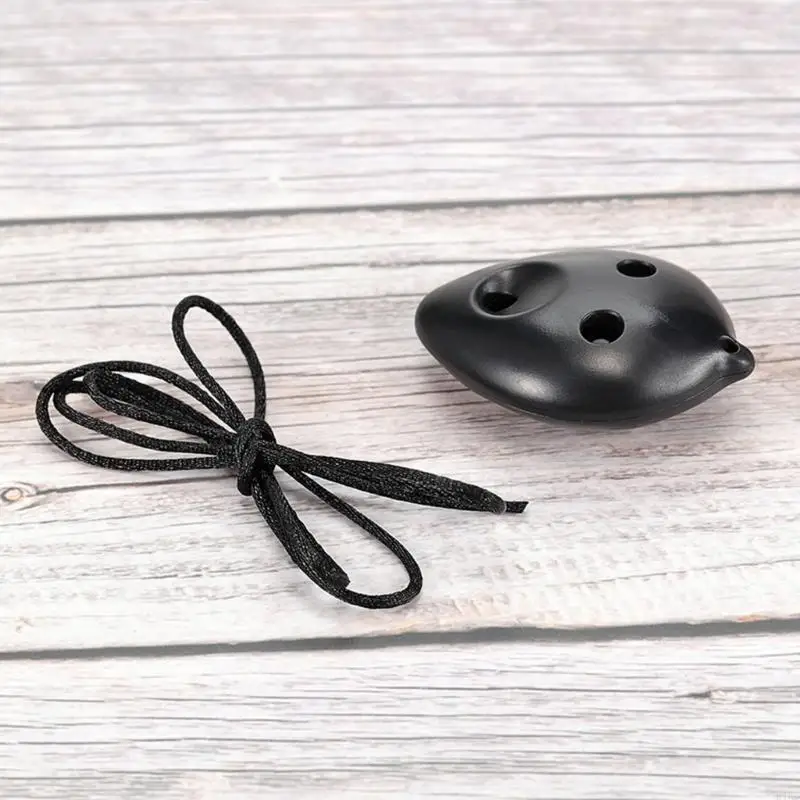 K1KD المبتدئ أو Ocarina 6 Hole Plastic أداة مع الحبل مثالي لقابلية النقل