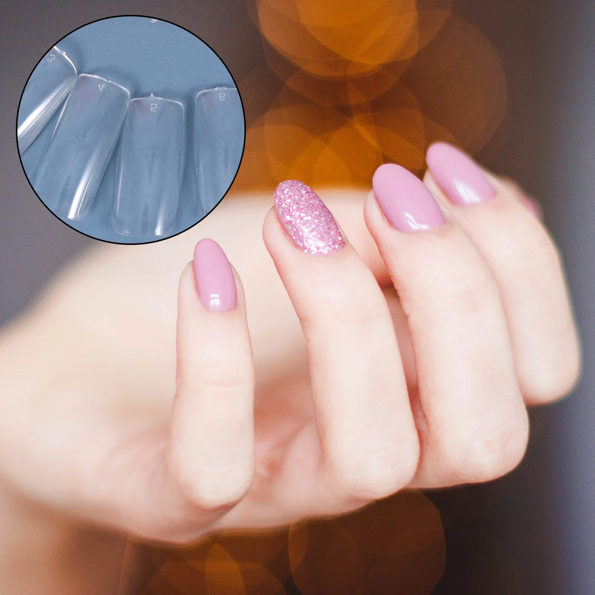 

350Pcs Transparent Nail Stickers Perfect for Party Nail Art Full Cover Fake Nails Patch DIY Decoration Fake Nails