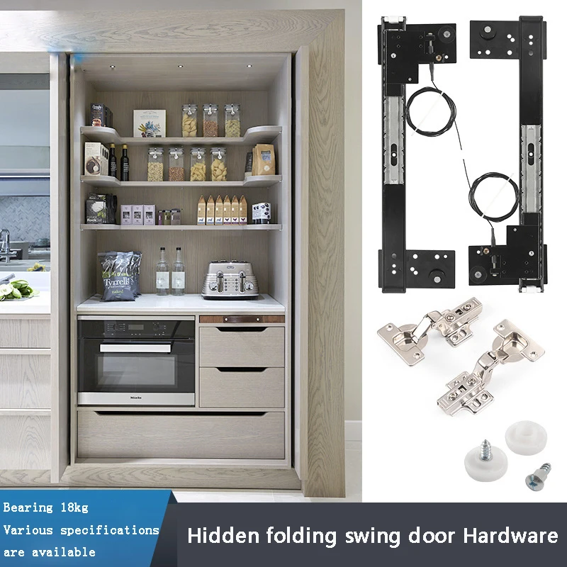 

Hidden Door Track Wardrobe TV Cabinet Swivel Slide Invisible Pocket Side Insert Door Flip Door Hardware Accessories