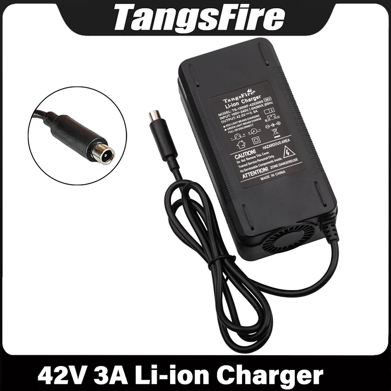 

42V 3A Smart Li-ion Battery Charger 10Series For 36V 100-240V polymer Lithium Battery Charger EU/US/AU/UK/KR High quality plug