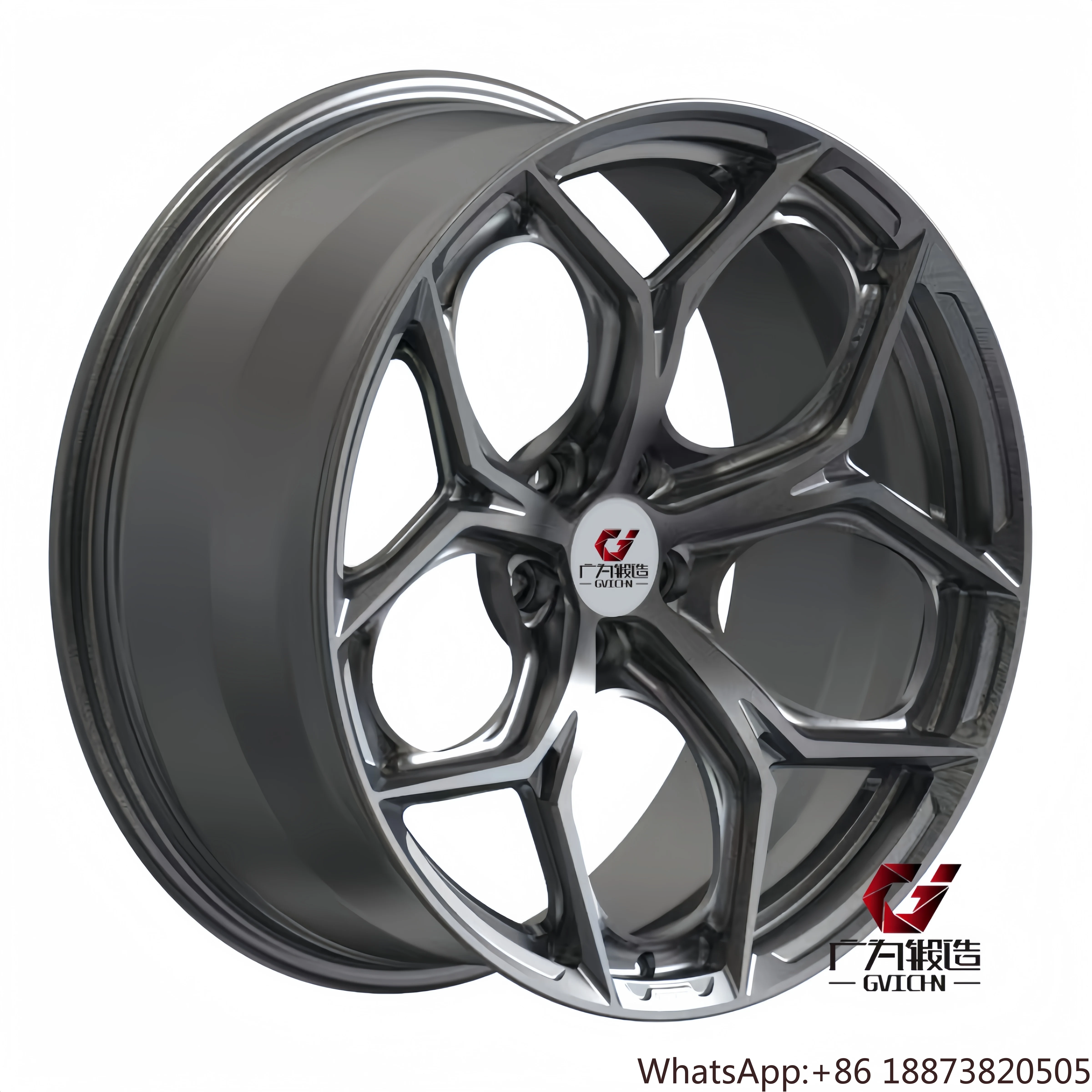 

Изготовленные на заказ кованые колеса с пятью разделениями, матовые, серые, 17, 18, 19, 20, 21, 22, 23, 24 дюйма, 6061-t6, алюминиевые моноблочные кованые колеса, диски