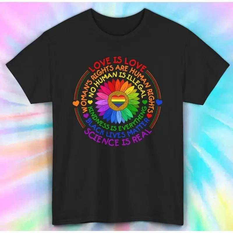 

Футболка Love is Rainbow Rights Equality, вдохновляющая, S 5XL