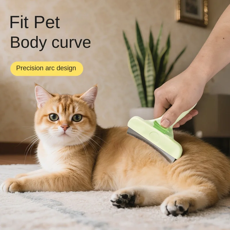 

Cat Hair Thinning Tool cats Comb for Removing Loose Dog Cleaning Artifact Pet-Specific Detangling Brush