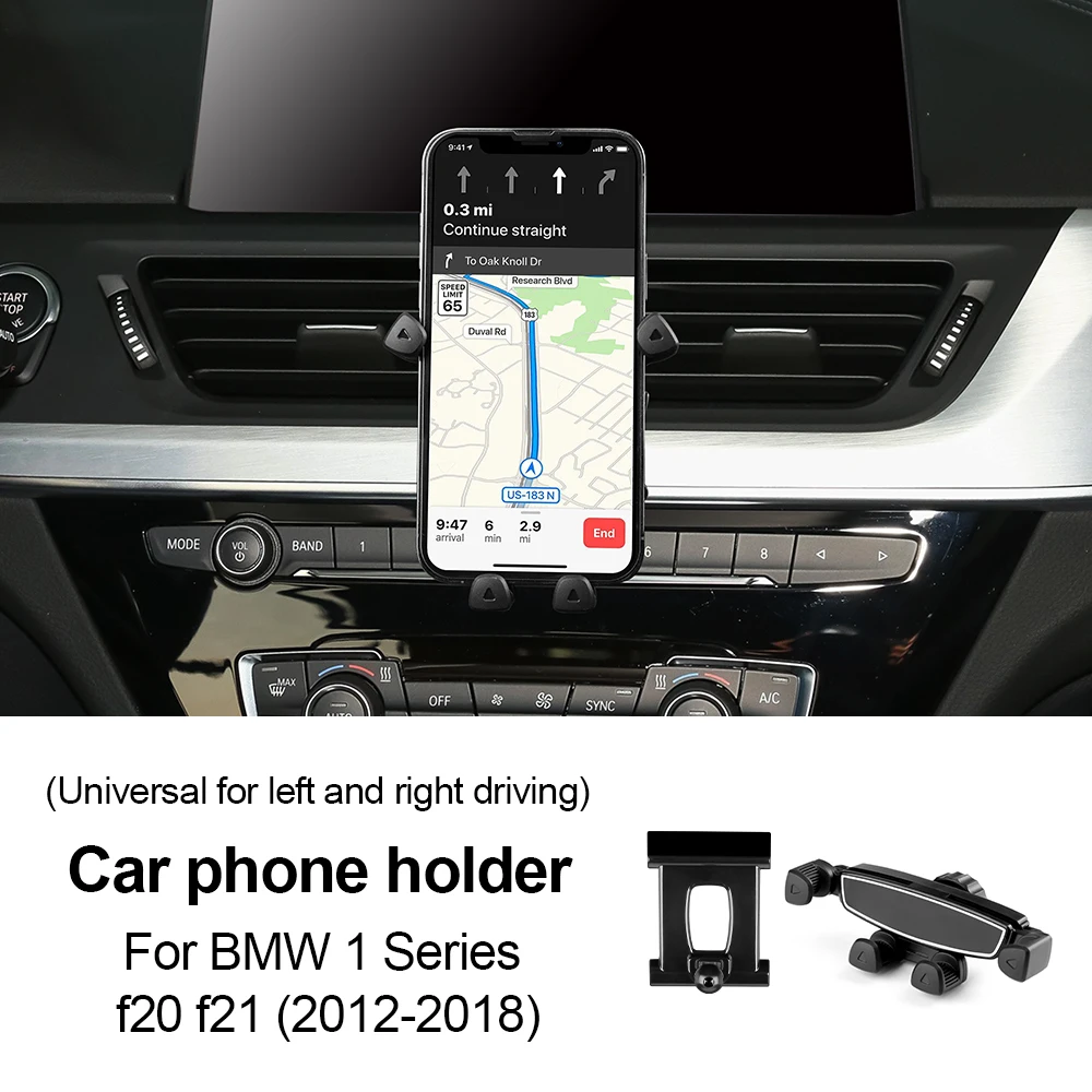 AIRSPEED Phone Holder for BMW 1 Series F20 F21 2012-2018 Fixed Base Bracket Wireless Charging Dedicated Mobile Gravity Air Vent