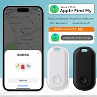 Smart Bluetooth GPS Tracker Works with Apple Find My APP ITag Anti Lost Reminder Device MFI Rated Locator Keys Pet Kids Finder