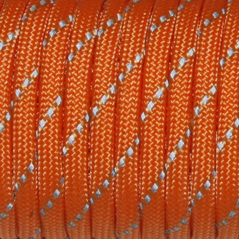1PCS New Reflective Material 7 Core 100FT Reflective Parachute Cord Lanyard Paracord For Buckles Bracelet  12 Colors