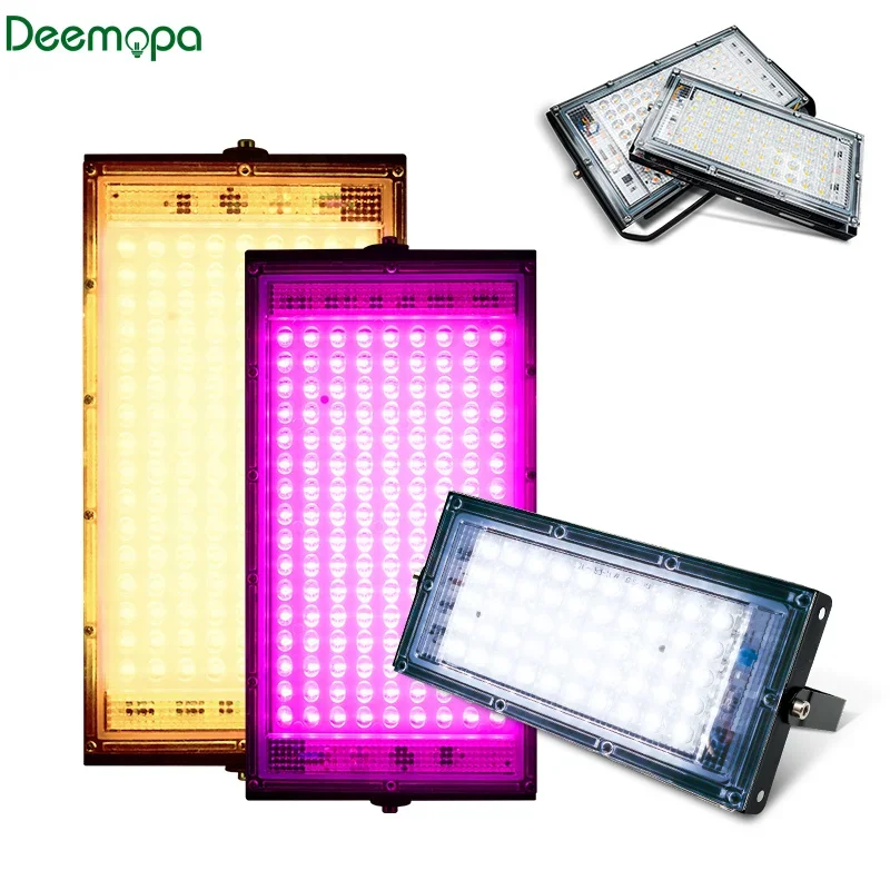 

AC220V LED Growing Lights Full Spectrum 50W 100W LED Plant Growth Flood Light Fitolampy Phyto Lamps For Hydroponics Greenhouse