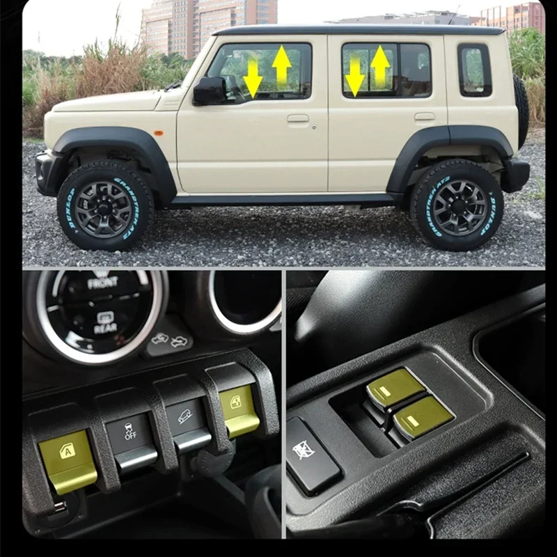 Car Smart Window Automatic Lifter Reverse Mirror Automatically Folder For 2024 5 Door Suzuki Jimny JB74 Accessories