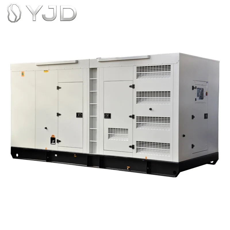 Super Silent Type Electric 3 Phase Diesel Generator Auto Start Open Frame ATS Weic-hai 688kva 550kw 1800rpm Genset