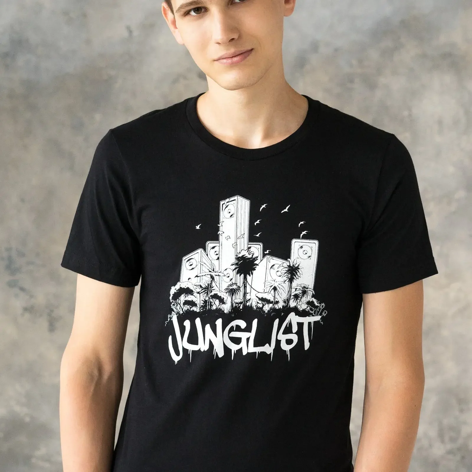 Junglist T Shirt Drum and Bass DnB Sound System Jungle Music DJ Rave Festival  vintage Washed Stretched Soft designer clothes