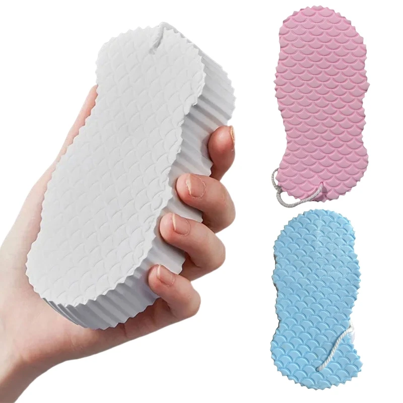 

Sdotter Reusable Exfoliate+ Shower Brush Soft Exfoliating Bath Sponge Dead Skin Remover E74C