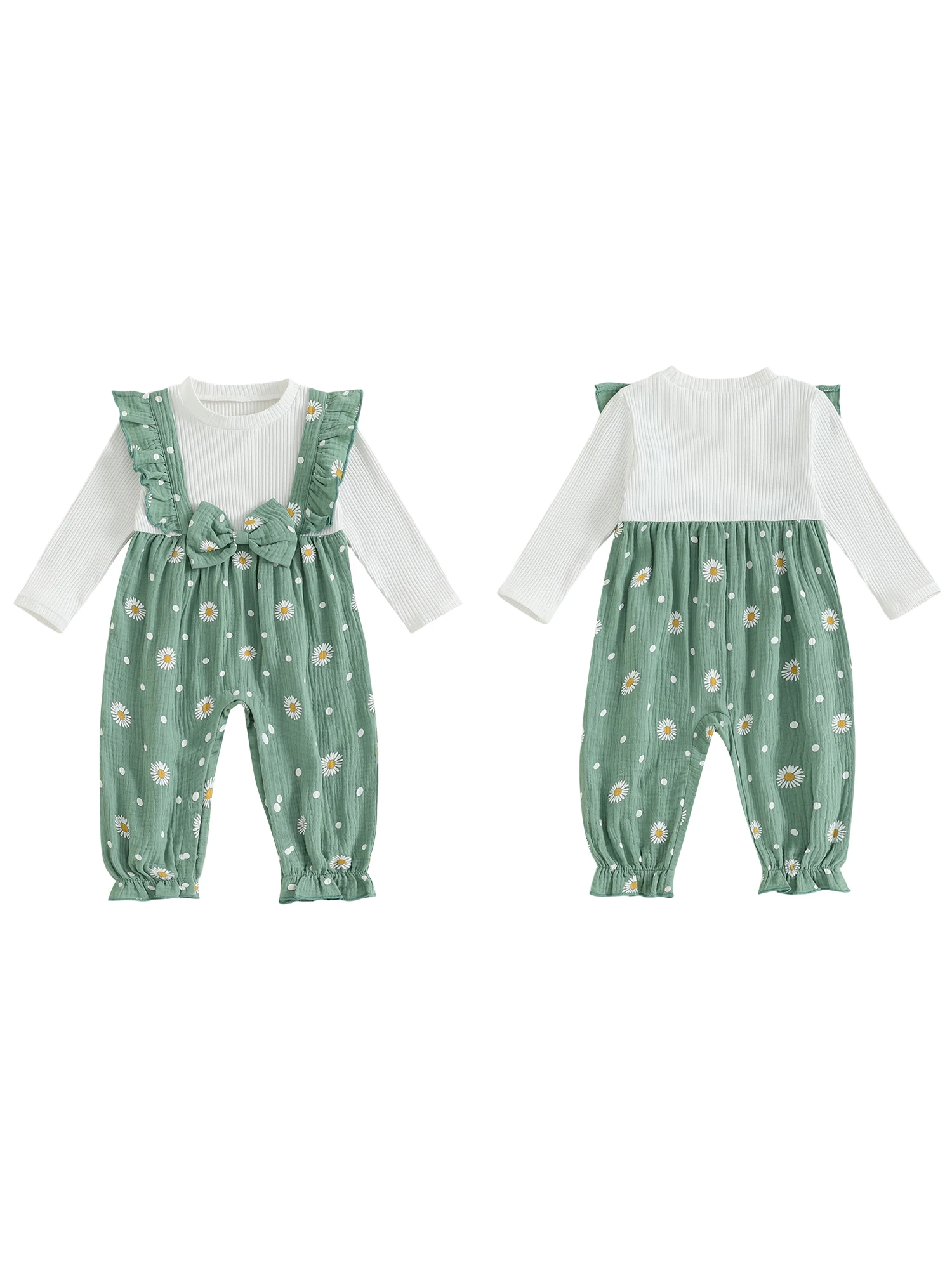 

Toddler Girl Winter Warm Romper with Hooded Long Sleeve O Neck Floral Print Patchwork Jumpsuit for Outdoor Play