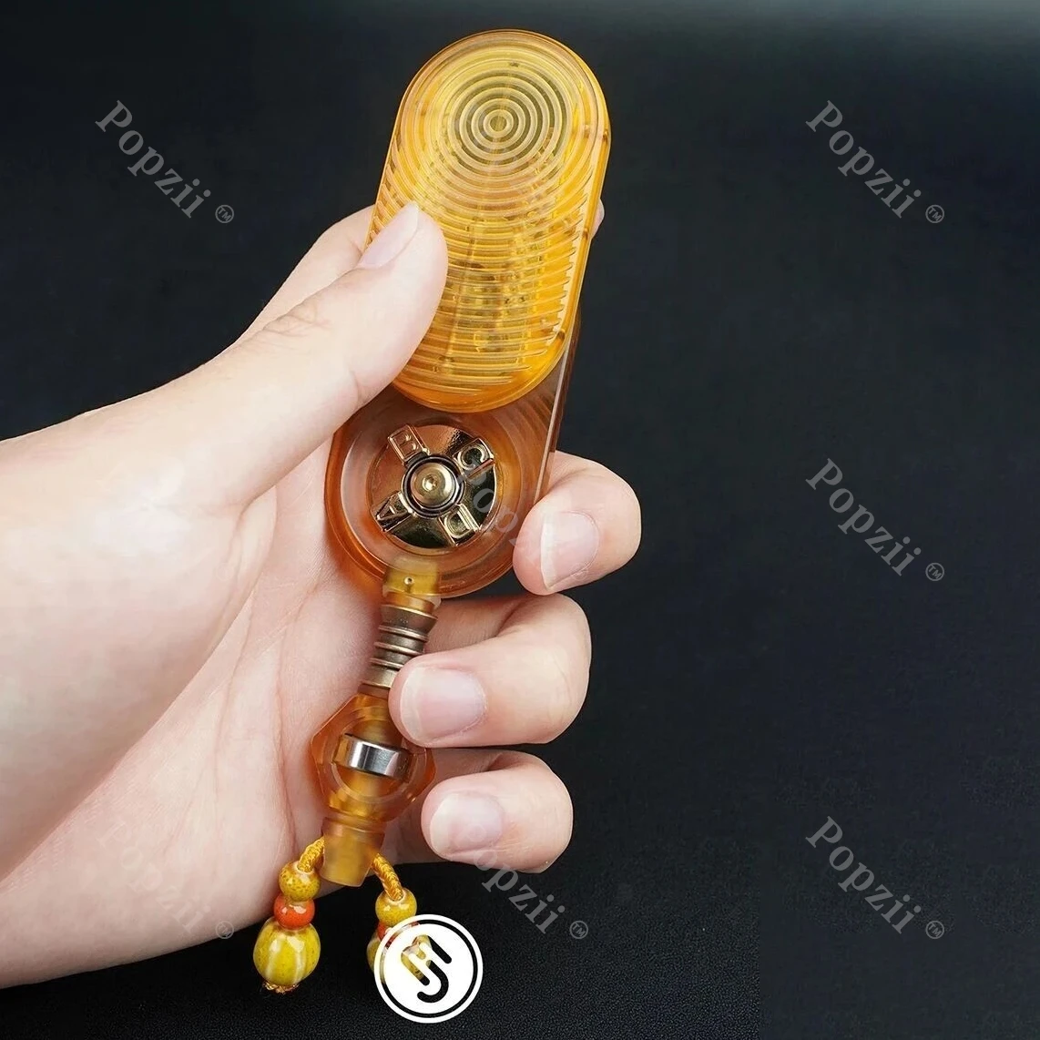 MJ EDC Big Insole PLUS PEI Mechanischer Fidget Slider dreht links und rechts 360° °   Zappelspielzeug Stressabbau Gadgets Angstspielzeug