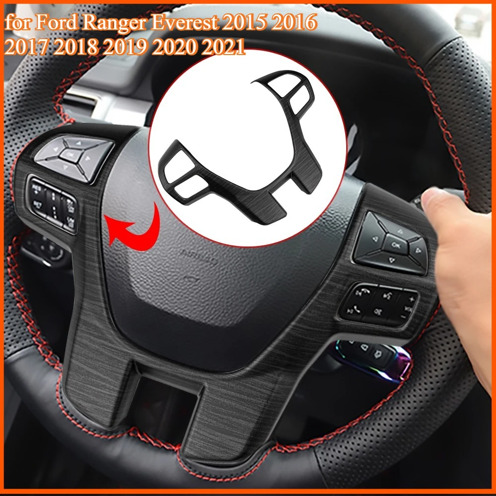 

Автомобильный руль, кнопка, панель, накладка, рамка, наклейка для Ford Ranger Everest 2015, 2016, 2017, 2018, 2019, 2020 2021