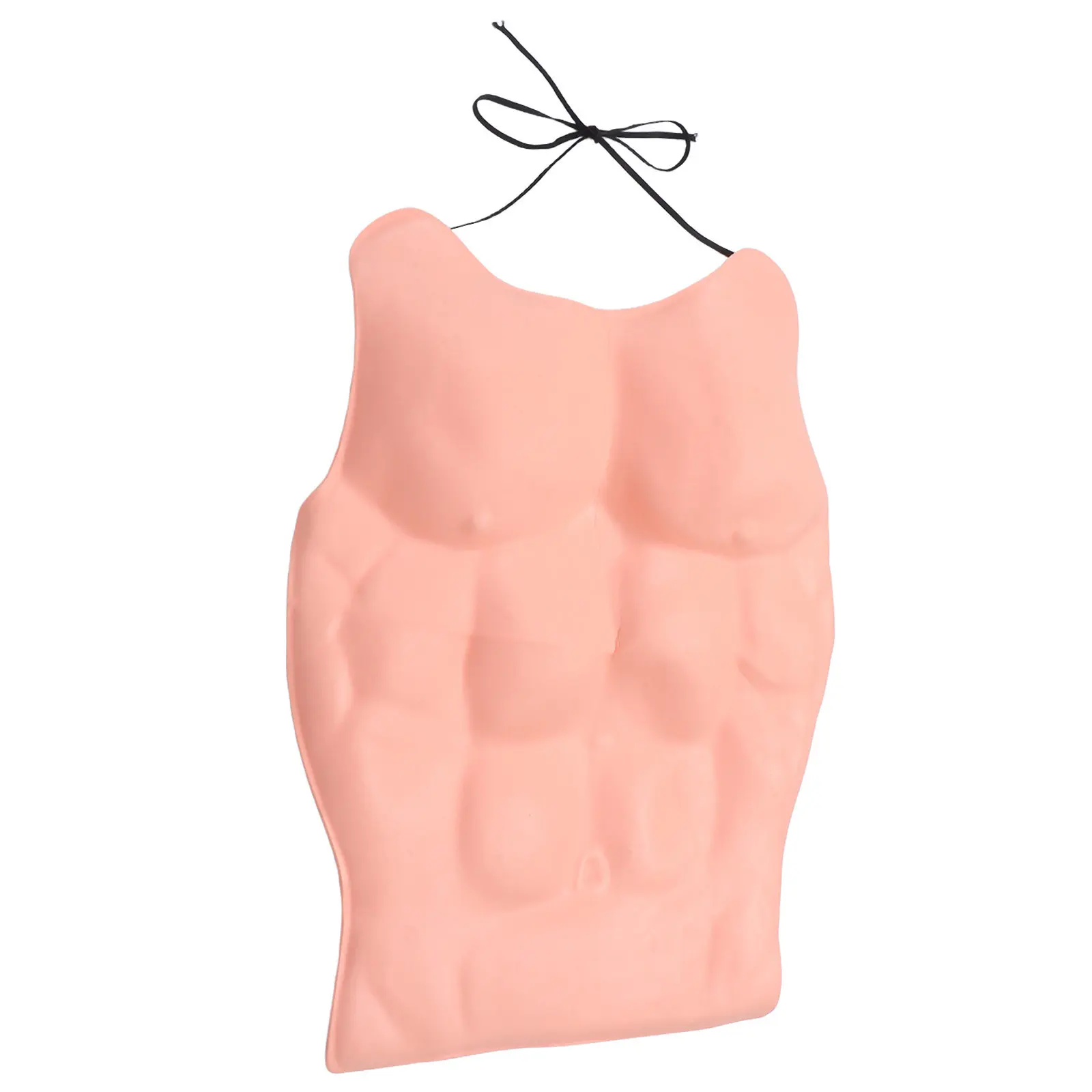 Disfraz de Músculo Pectoral Falso Ecológico de EVA Ligero con Lazos Traseros para Fiesta de Halloween, Mascarada, Cosplay y Actuaciones