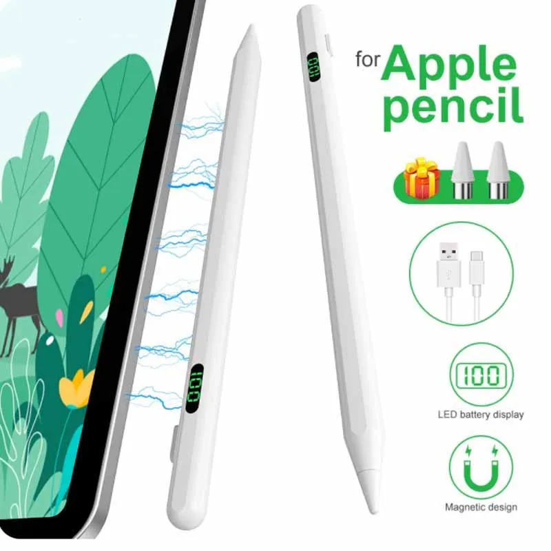 Lápiz activo Universal para pantalla Digital de iPad, lápiz óptico capacitivo para Android, IOS, Windows, pantalla táctil, lápiz magnético