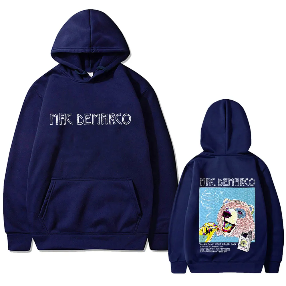Singer Mac Demarco Salad Days Tour Brasil 2014 Hoodie Men Women Fashion Oversized Streetwear Male Casual Cotton Vintage Hoodies