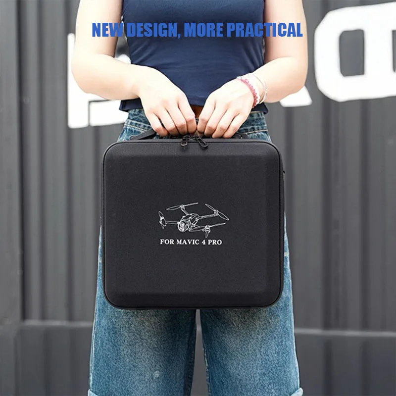 VOLODYMYR Carrying Case Hard EVA Storage Bag for Mavic 4 Pro Drone Remote Control Box Protective Waterproof Shoulder Handbag
