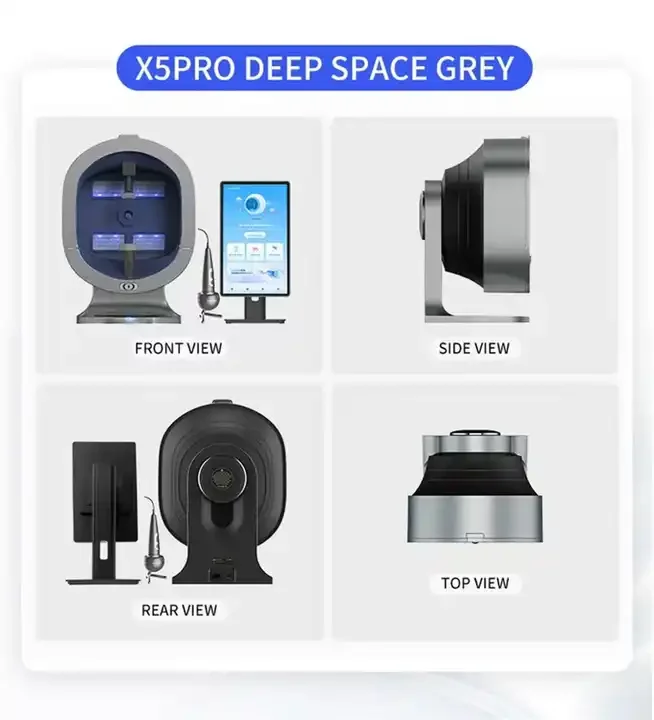 

New X5 AI facial and head skin analyzer detects skin problems and diagnoses them 8 Spectral professional analysis for beauty