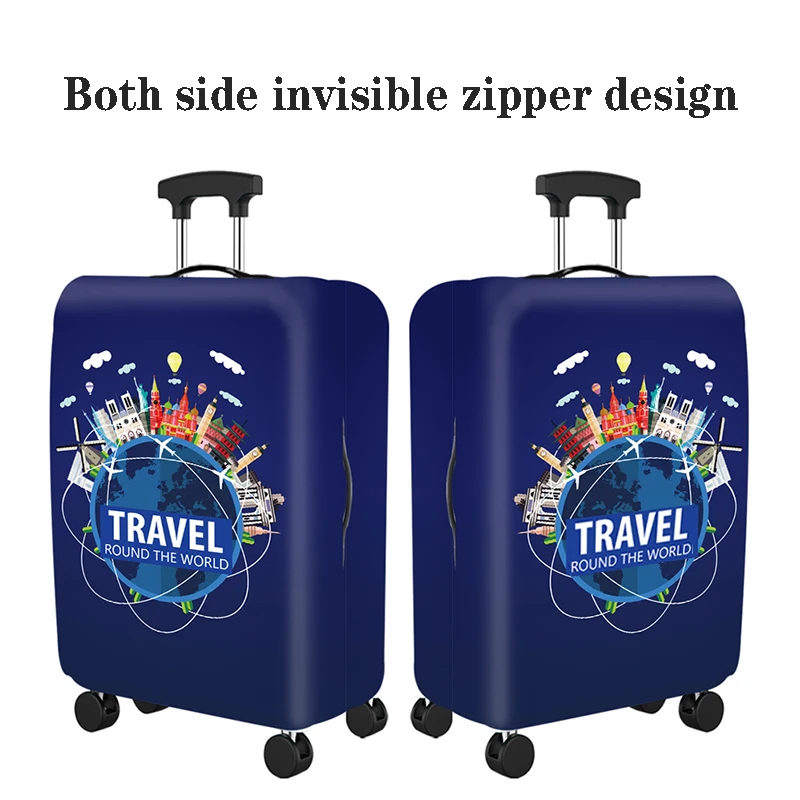 Travel Luggage Protective Cover Dustproof Zipper Suitable For 18-32 Inch Suitcase Protector Cover Trolley Cover Trip Accessories