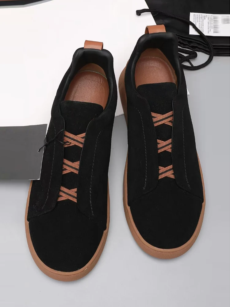 

Spring Autumn Fashion High Quality Vintage Casual Flat Bottom Shoes men's Round Toe Patchwork Lace-Up Leather Shoes