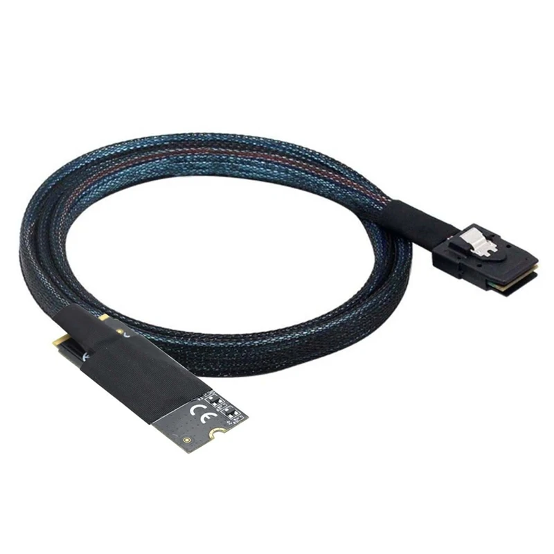 M.2(M-Key Nvme 2260) To MINI SAS SFF-8087 Plug And Play Server High Speed Cable