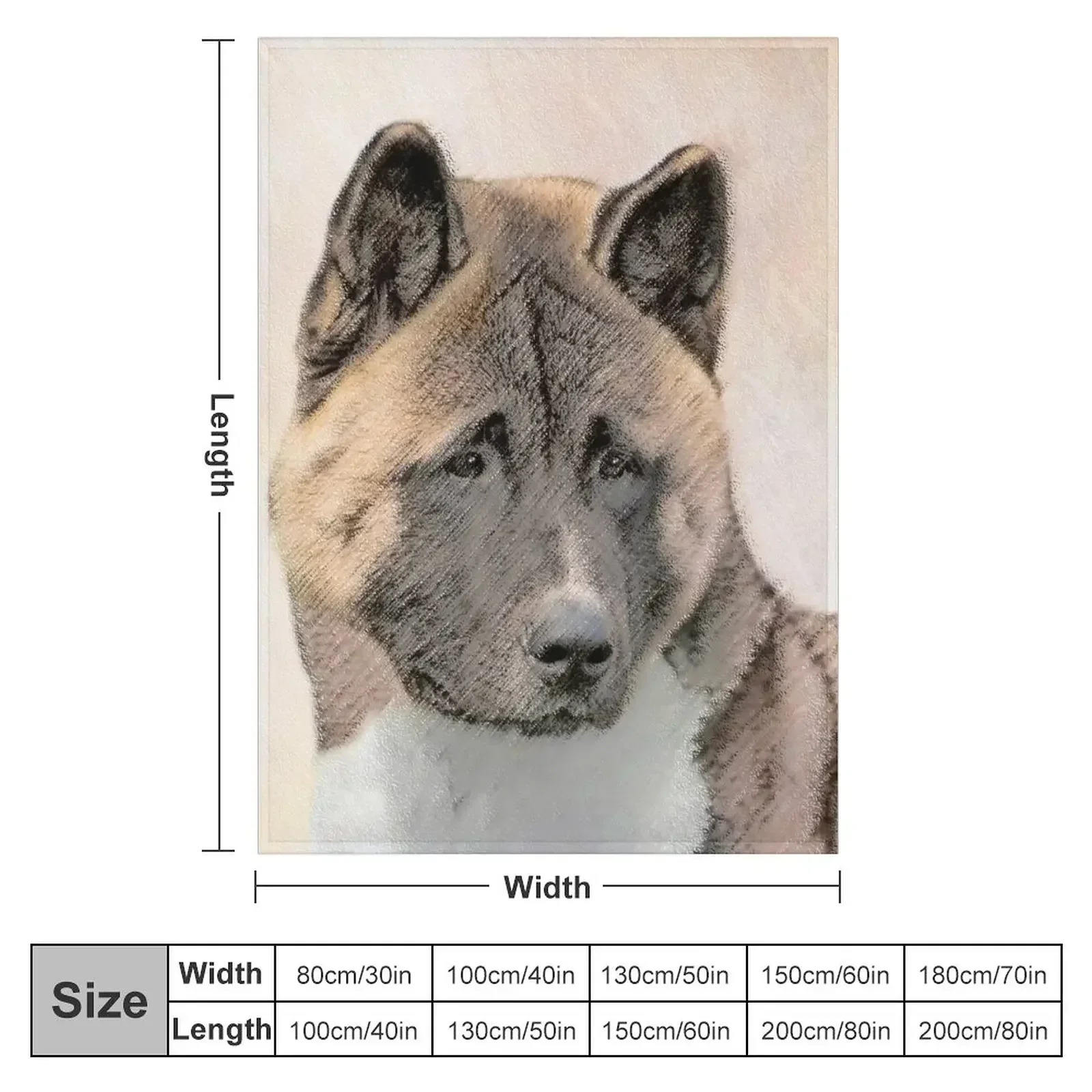 Akita Throw Blanket couch cozy soft plush fuzzy picnic outdoor blanket