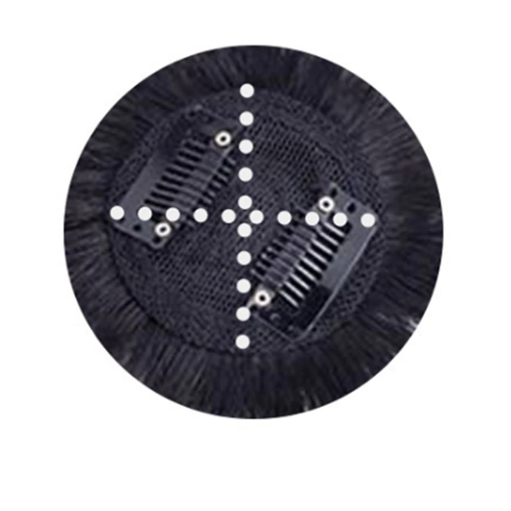 

A66Z Парик-топпер из человеческих волос с челкой, увеличивающий количество волос на вершине головы, чтобы прикрыть белый парик из волос