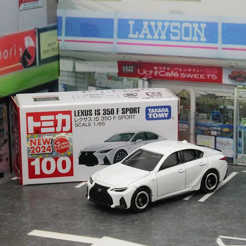 Takara Tomy Tomica No. 100 Lexus IS 350 F SPORT Box Alloy Car Diecast Model Replica Series Children Gifts Boy Toys