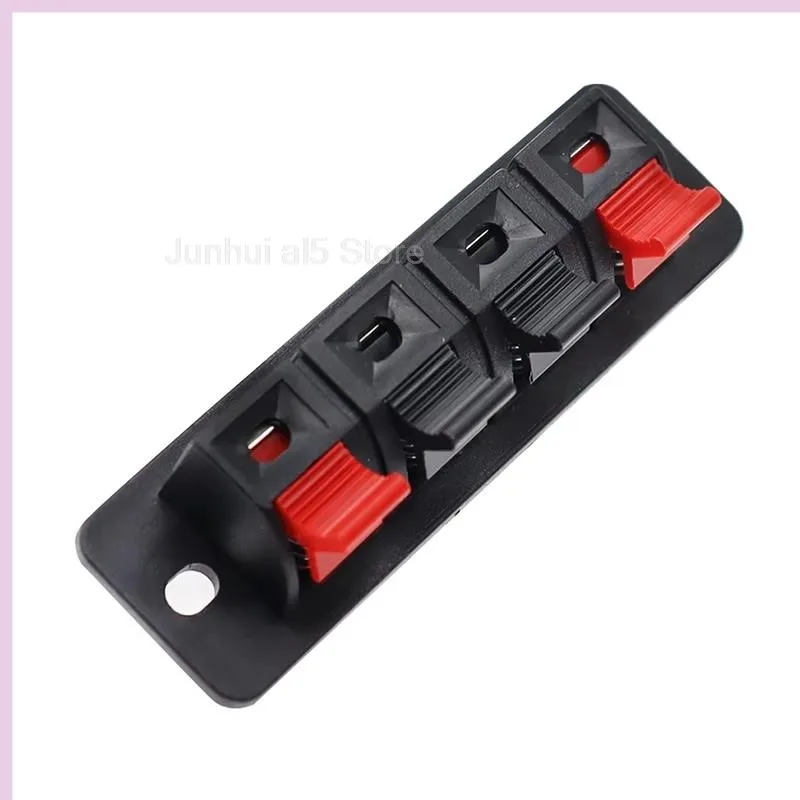 2/4 Positions Connector Terminal Push In Jack Spring Speaker Connector Terminals Load Audio Cable Plastic Breadboard Clip B5