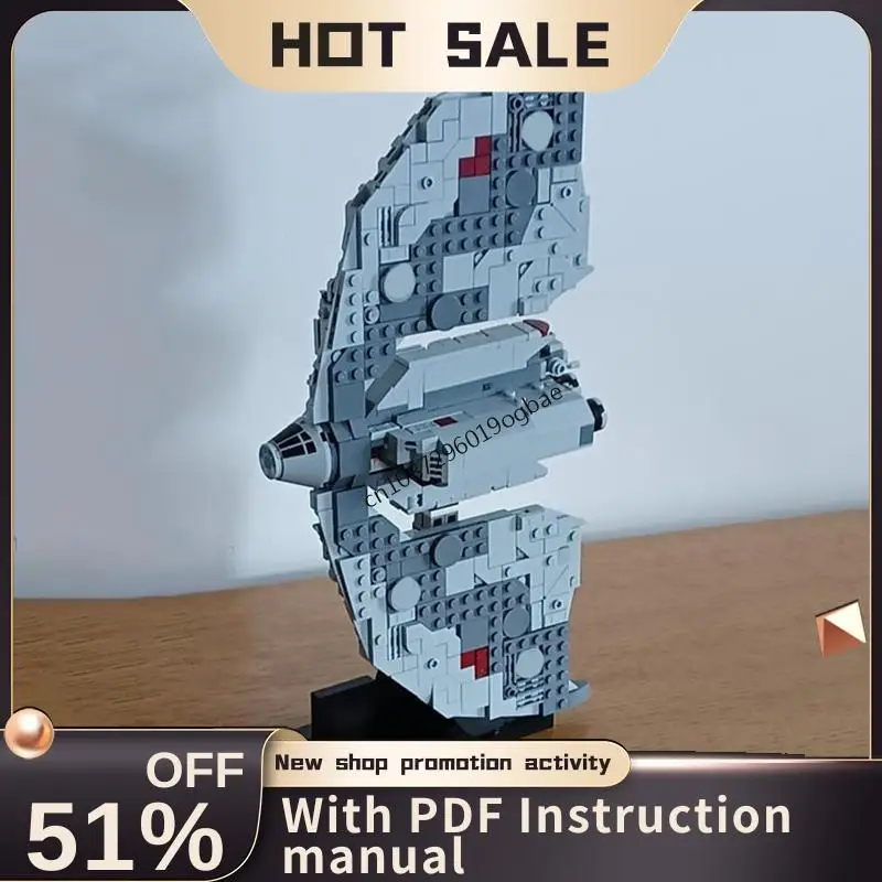 

New 626Pcs Famous Star Battle Movie Moc T-6 Jeedi Shuttle Model Diy Creative Ideas Child Toys Birthday Gifts Custom Puzzles