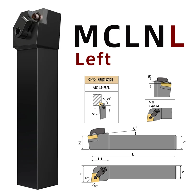 BB MCFNR MSBNR MSDNN MSKNR Lathe External Turning Tool Holder Right Left Metal Cutting 25 16 20 Clamping System CNMG SNMG Insert