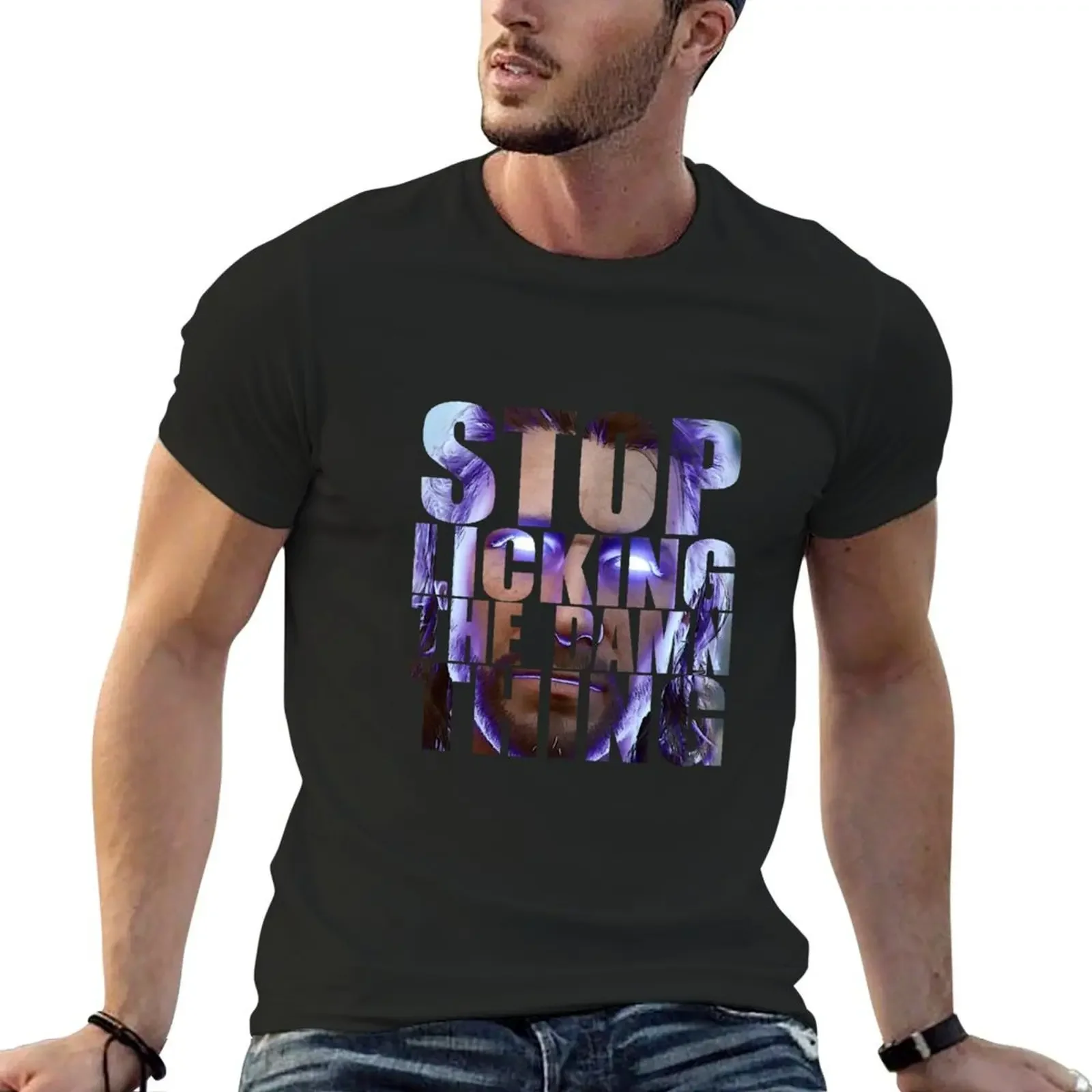 

Stop Licking The Spider T-shirt boys animal print Aesthetic clothing cute tops plain big and tall t shirts for men