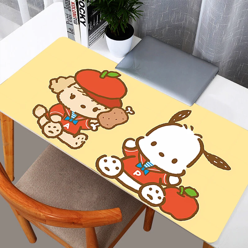 Pochacco 90x40cm Mouse Pads Gamer Anime durable Computer Notebook Pc Mousepad Carpet Gaming Accessories Keyboard Desk Mat