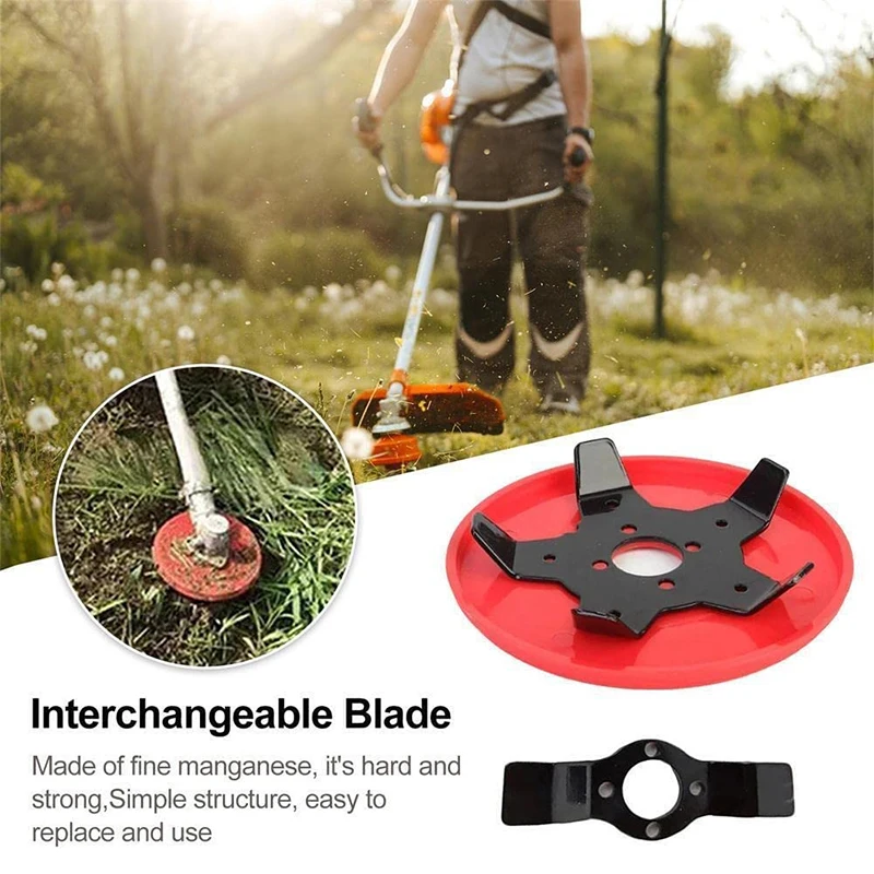 Efficient Universal Brush Blade Trimmer,Head Metal Cutter Blades,Weeding Disc Trimmer,For Garden Paddy Field Dry Land Lawn Mower