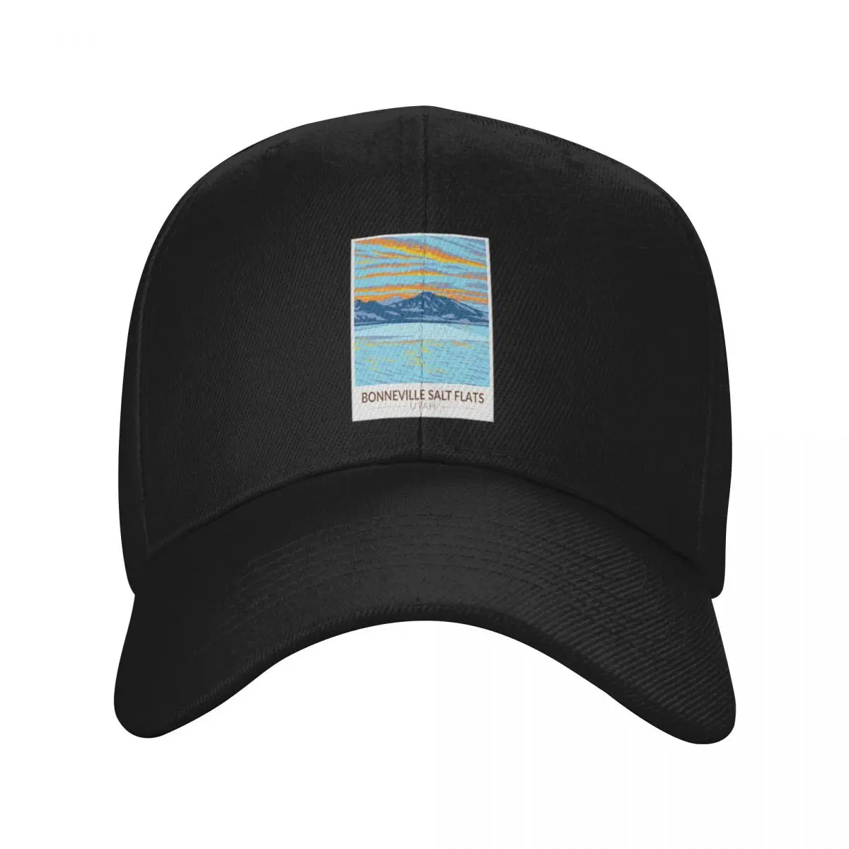 Fashion Bonneville Salt Flats Utah Travel Art Vintage baseball cap Commuting Luxury Woman Cap