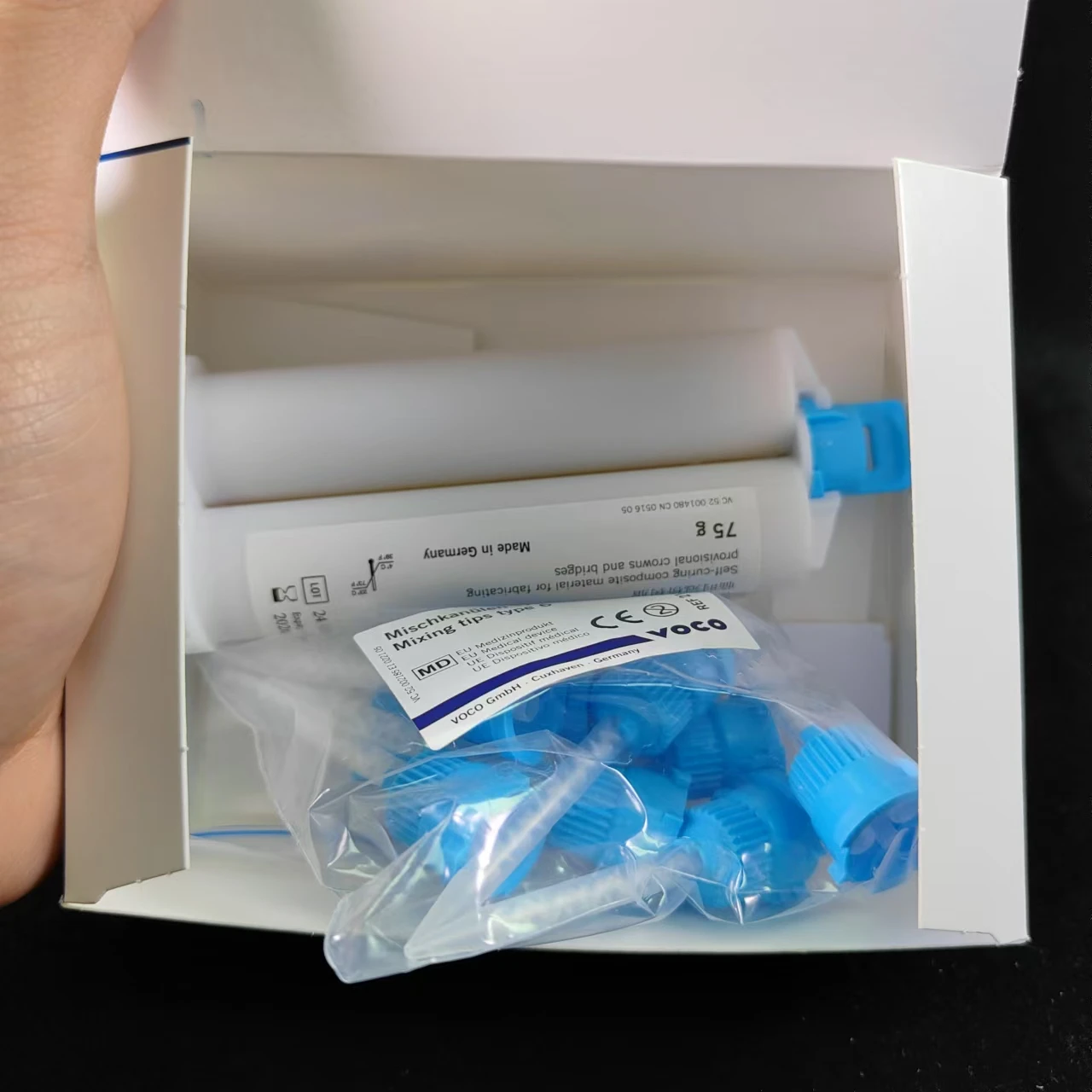 هيكل VoCo 2 تيجان مؤقتة للأسنان مادة معالجة ذاتية مزيج تلقائي خرطوشة SC جسور درجة الحرارة تطعيم منتجات طب الأسنان #6