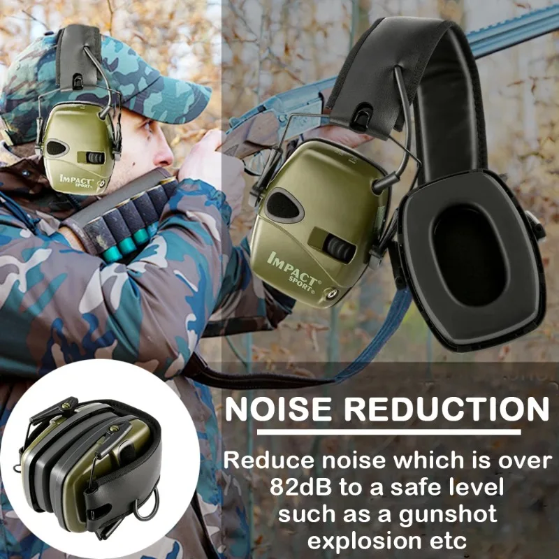 

Лидер продаж, накладные наушники для активной стрельбы, электронные наушники для защиты органов слуха, наушники с шумоподавлением, активная охотничья гарнитура, новинка