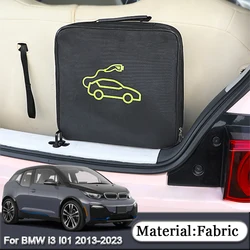 For BMW i3 I01 2013-2023 Car Charging Cable Storage Bag Charger Plugs EV Sockets Equipment Organizer Bag Waterproof Accessory