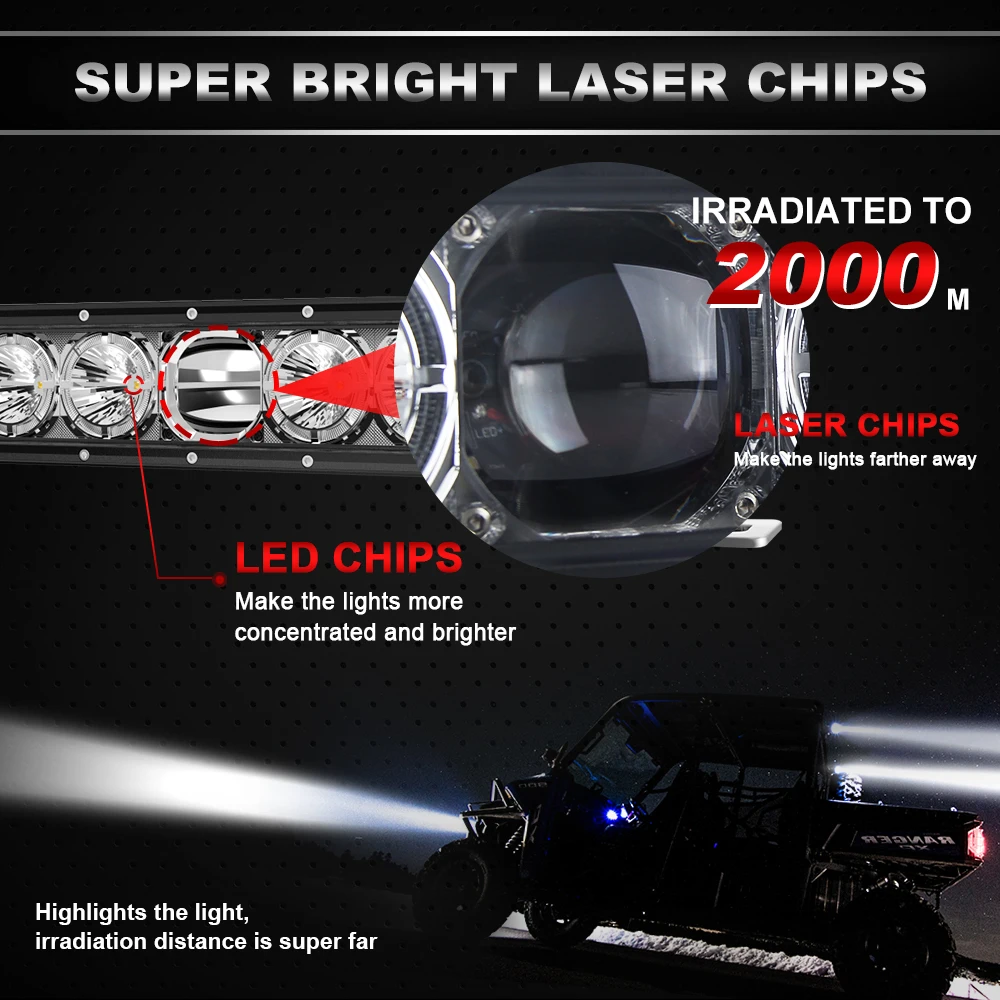 1Lux@2000m 22900LM 4X4 Off road Spot 22 inch Led Driving Light Bar Truck Offroad Laser Led Light Bar 32inch