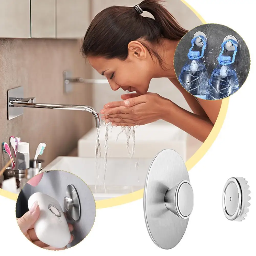 

Super Suction Bathroom Soap Rack Toilet Punch-free Soap Rack Drain 304 Stainless Steel Strong Bearing Multifunctional Hook Rack