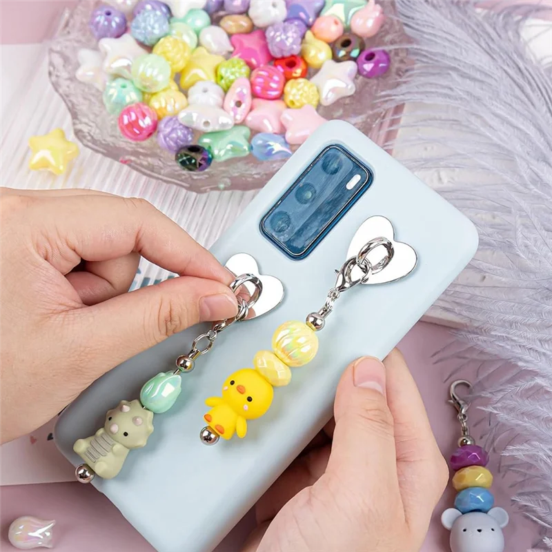 ABDJ-Framendino、12個入りビーズ付きカップチャーム、メタルハート型ステッカーアクセサリー付き、DIYタンブラーとガラスの装飾用