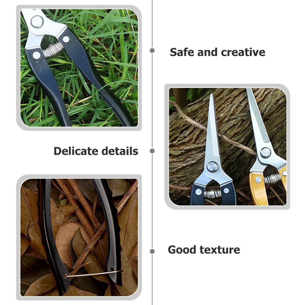 

2Pcs Pruning Shears Garden Shears Flower Plant Scissors Non Slip Handles Ergonomic Gardening Hand Tools Flower Scissors