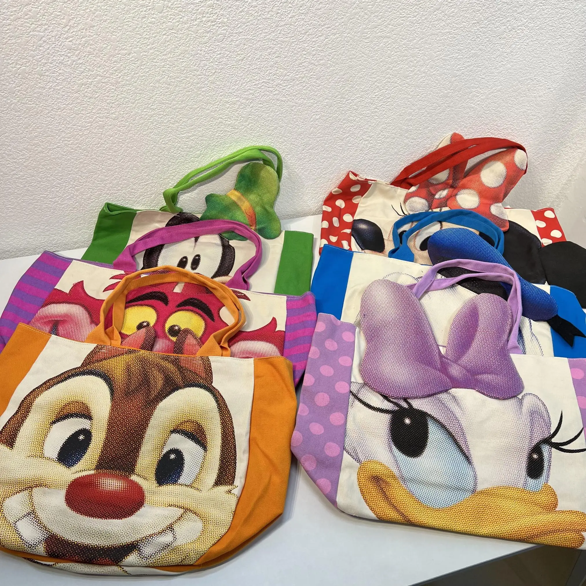 

Tokyo Disneyland High Quality Cartoon Printing 3D Pattern Large Capacity Shopping Bag Shoulder Bag Tote Disney Mickey Minnie