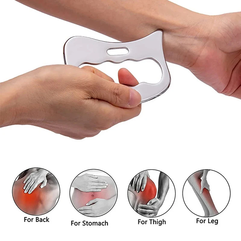 

4 styles Stainless Steel Gua Sha Deep Relax Cellulite Massager For Body Slimming Scraping Board Muscle Relaxation Massager